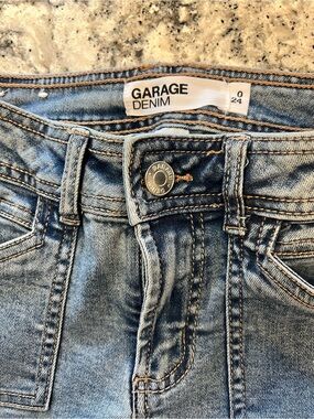 Garage Low-rise Flare Light Wash Jeans - Size 0/24 Inseam 33”